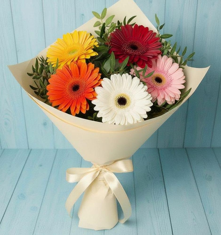 Букет цветов из: Герберы в Нечаевке