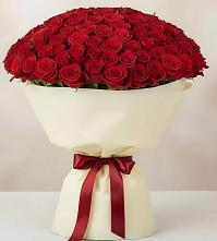 Букет 101 Красная роза Милано в Нечаевке