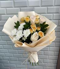 Букет цветов из:  Розы и Хризантемы в Нечаевке