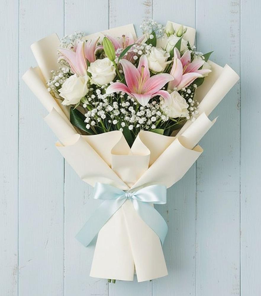 Букет цветов из: Лилии в Нечаевке