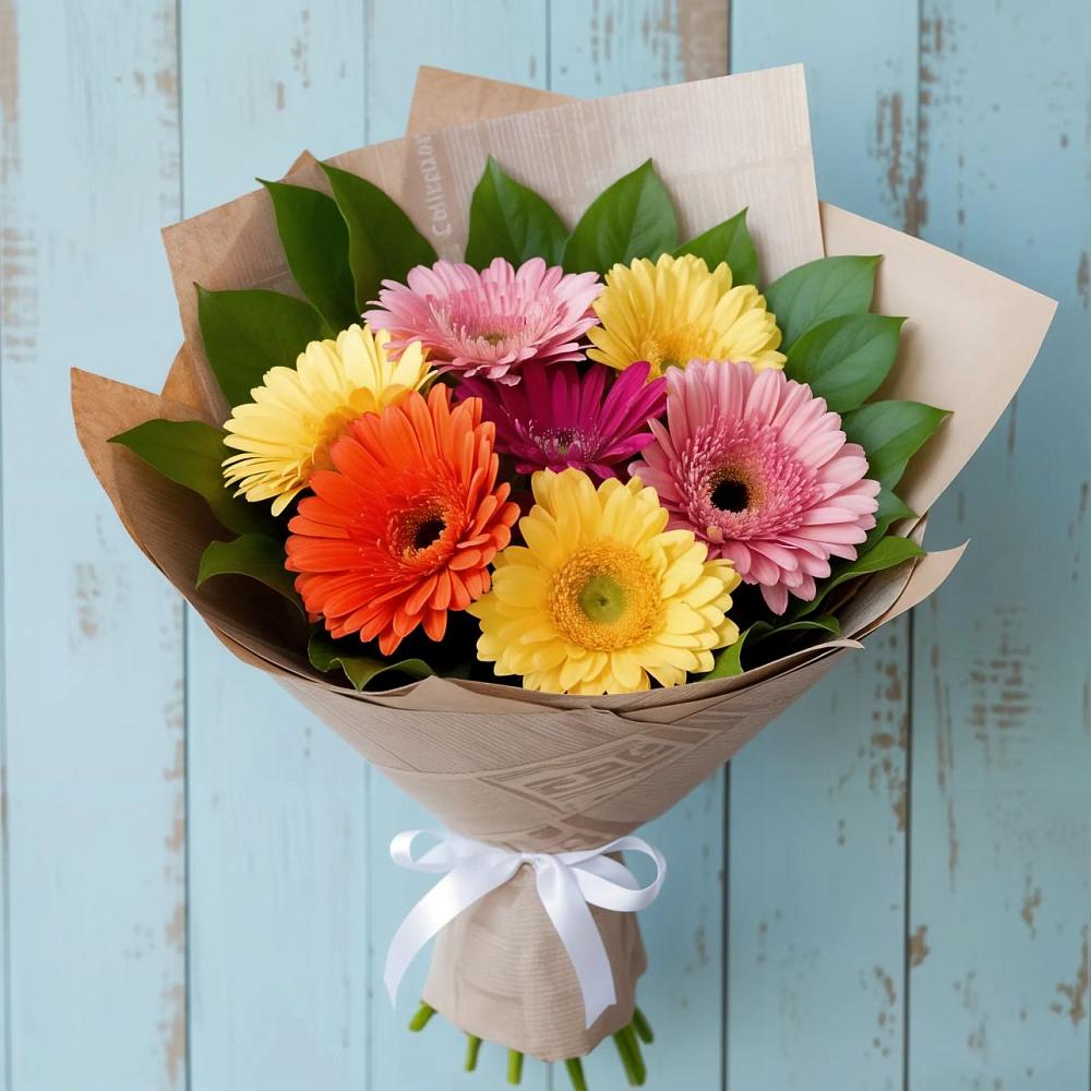Букет цветов из: Герберы в Нечаевке