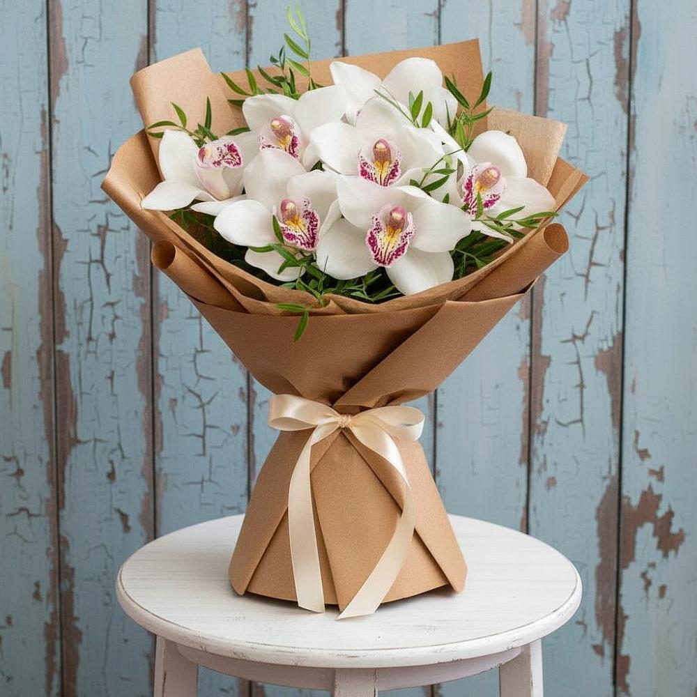 Букет цветов из: Орхидеи и Розы в Нечаевке