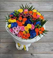 Букет цветов из:  Розы и Хризантемы в Нечаевке