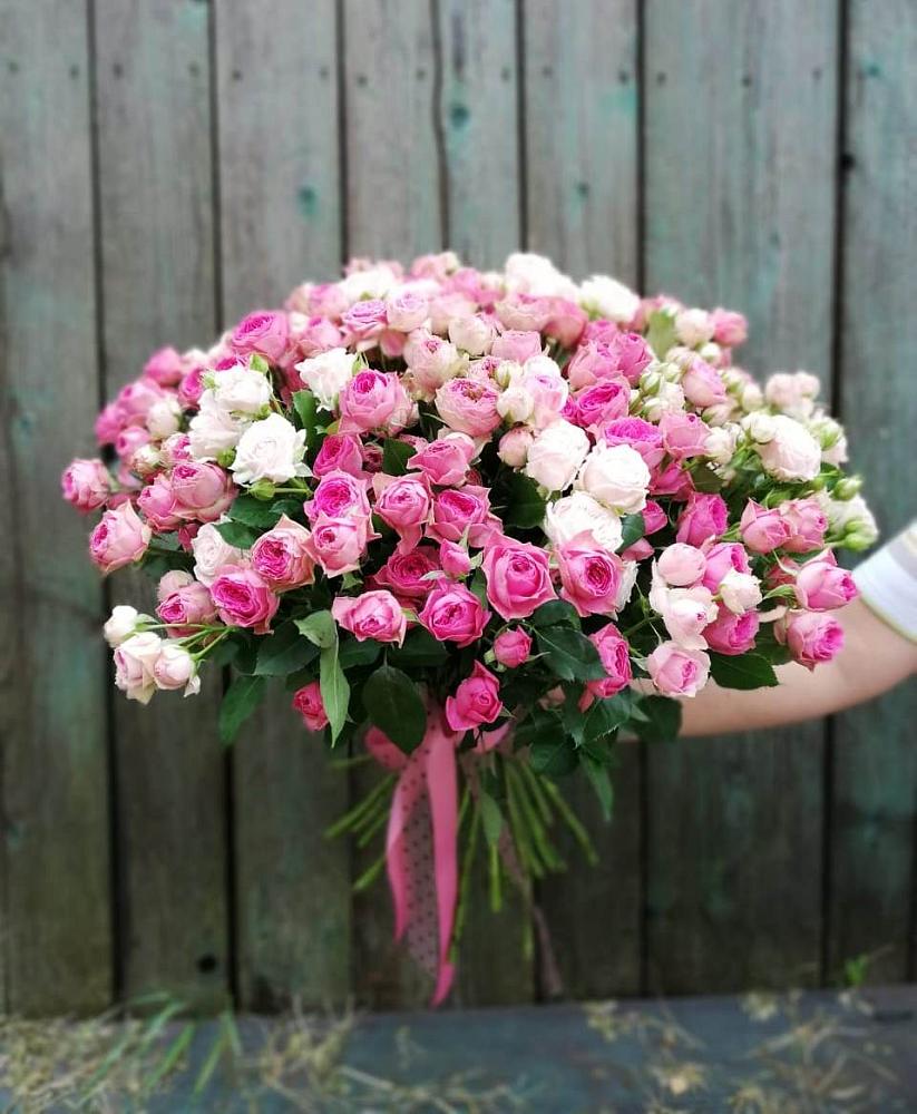 Букет Розовые кустовые розы Натали и Лав Лидия в Нечаевке