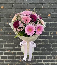 Букет цветов из:  Герберы и Хризантемы #REPLACE_PRED# Нечаевке