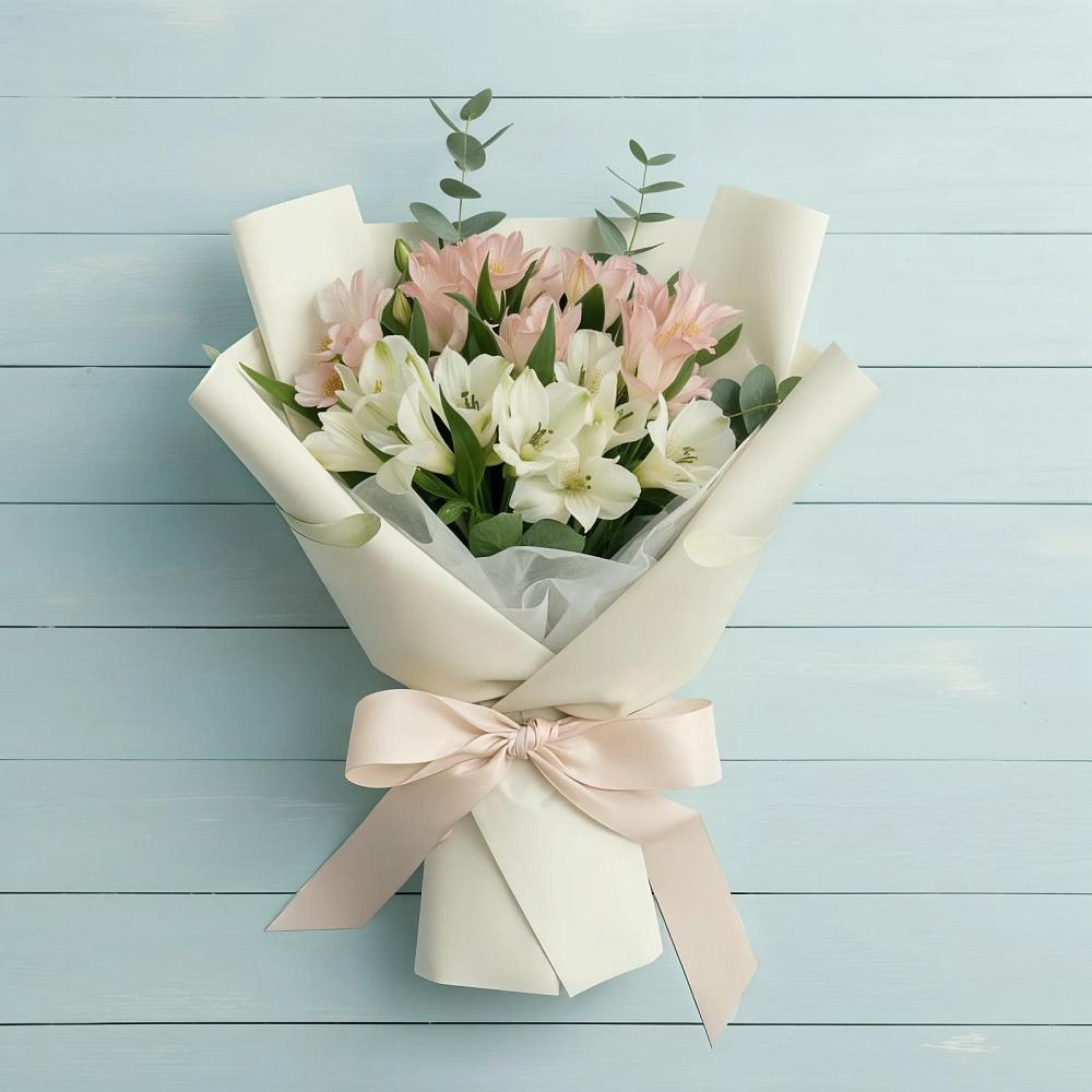 Букет цветов из: Альстромерии в Нечаевке