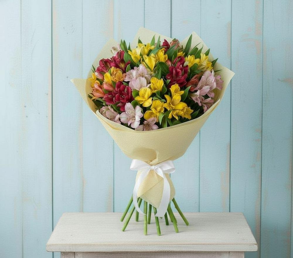 Букет цветов из: Альстромерии в Нечаевке