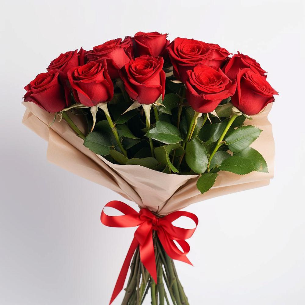 Букет 11 Красных роз Эдлесс Лав в Нечаевке