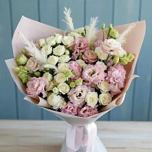 Букет цветов из:  Альстромерии и Розы в Нечаевке