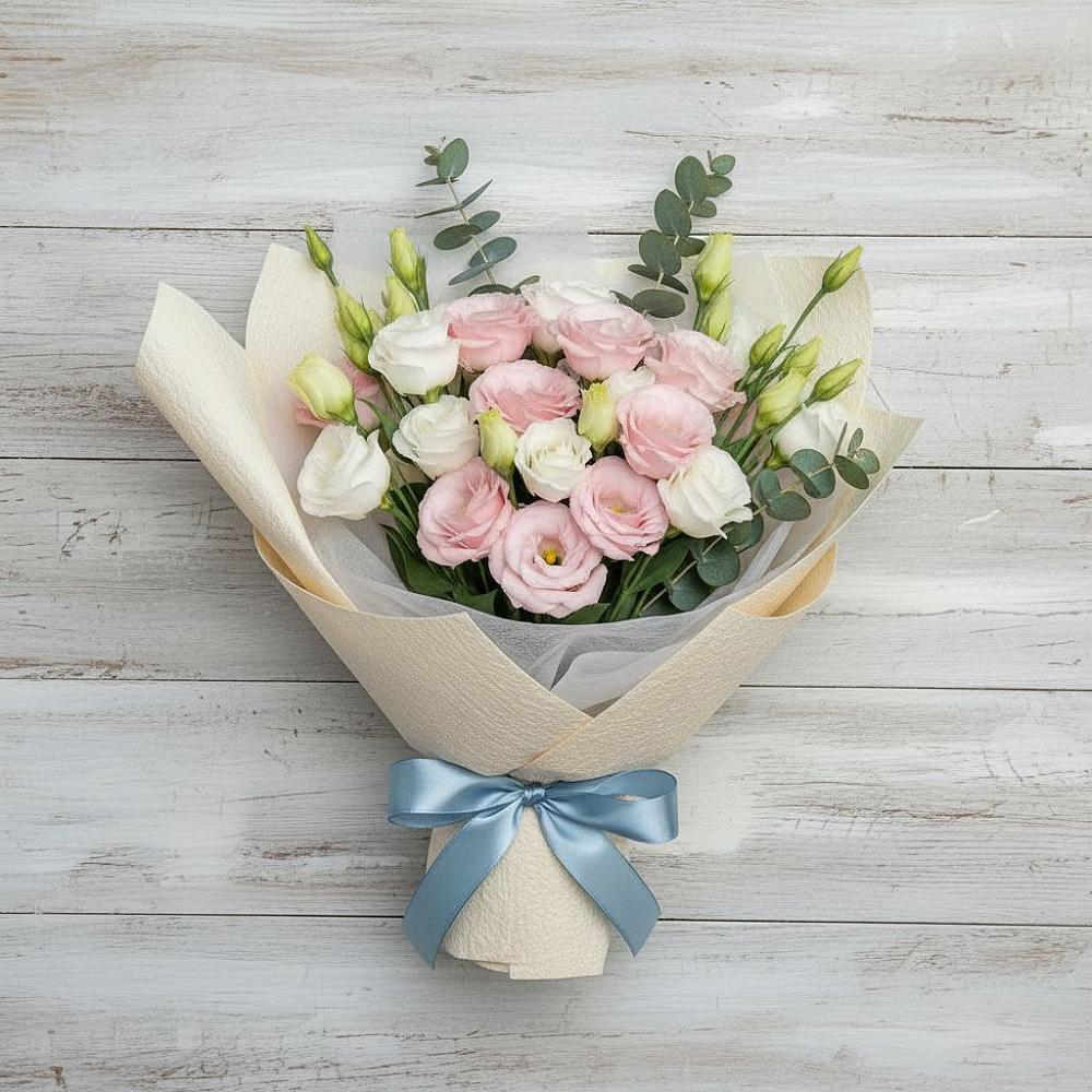 Букет цветов из: Лизиантусы в Нечаевке